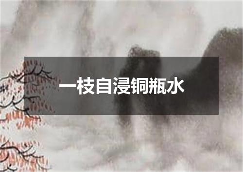 一枝自浸铜瓶水