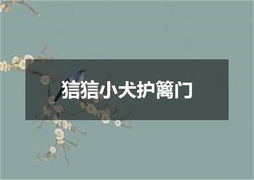 狺狺小犬护篱门