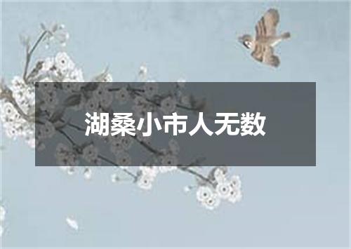 湖桑小市人无数
