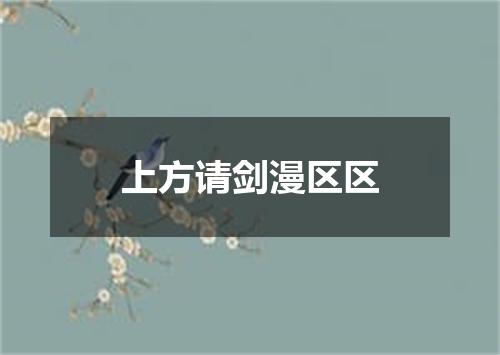 上方请剑漫区区