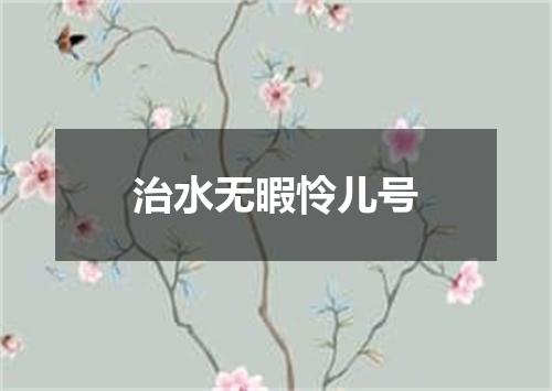 治水无暇怜儿号