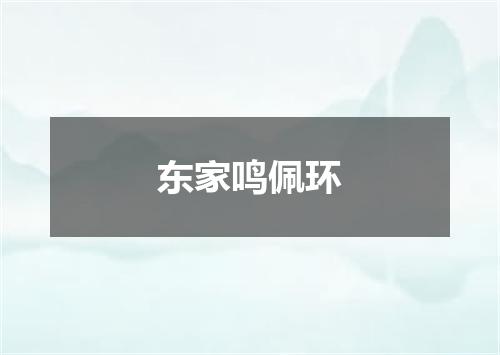 东家鸣佩环