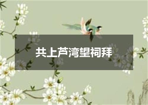 共上芦湾望祠拜