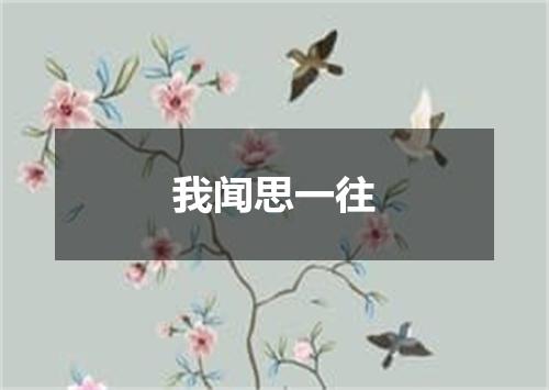 我闻思一往