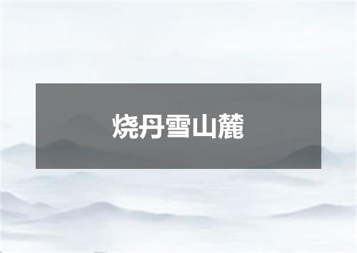 烧丹雪山麓