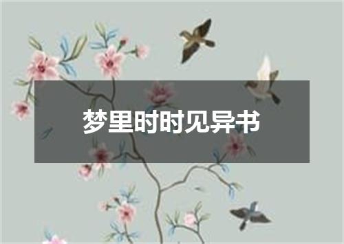 梦里时时见异书