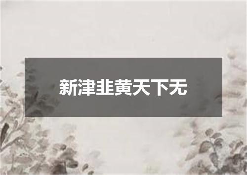 新津韭黄天下无