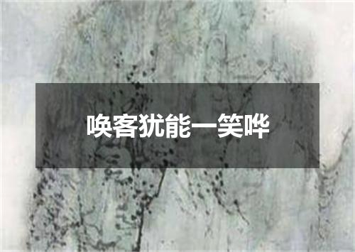 唤客犹能一笑哗