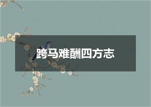 跨马难酬四方志
