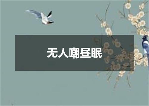 无人嘲昼眠