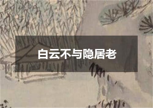白云不与隐居老