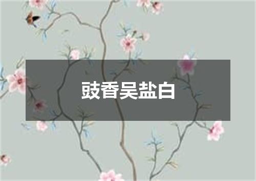 豉香吴盐白