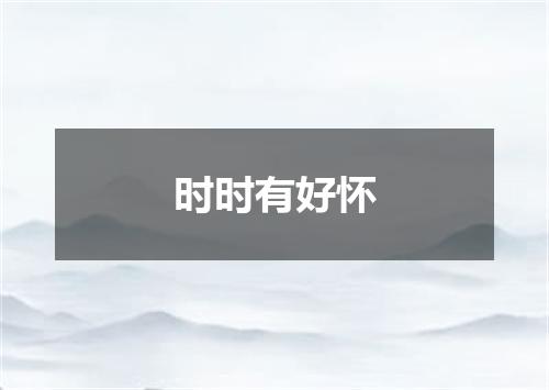 时时有好怀