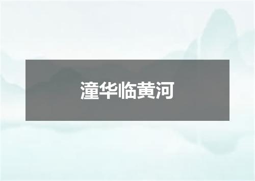 潼华临黄河