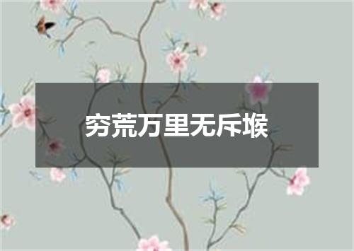 穷荒万里无斥堠