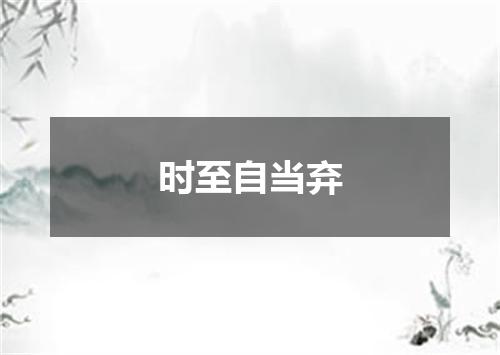 时至自当弃