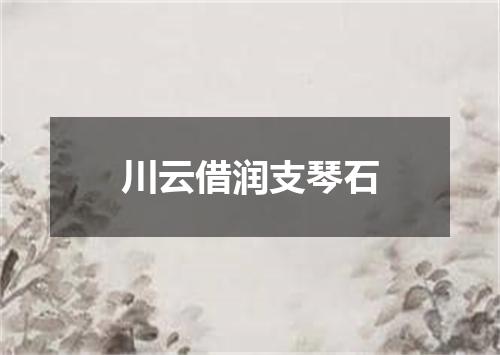 川云借润支琴石