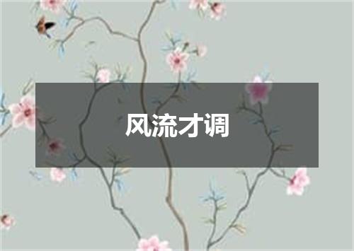 风流才调