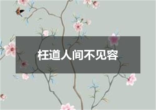 枉道人间不见容