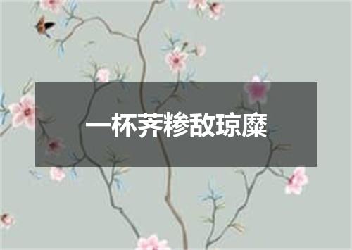 一杯荠糁敌琼糜