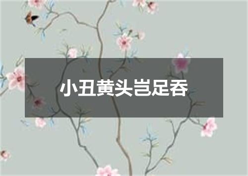 小丑黄头岂足吞