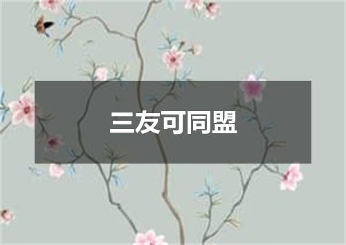 三友可同盟
