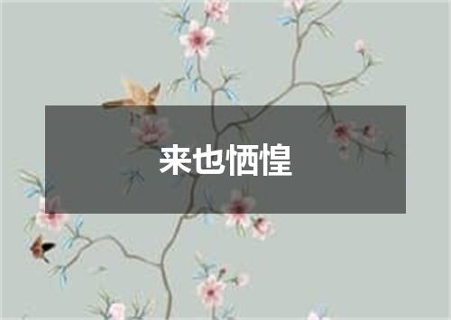 来也恓惶