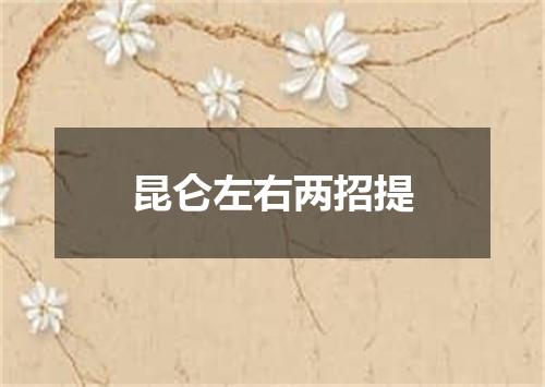昆仑左右两招提