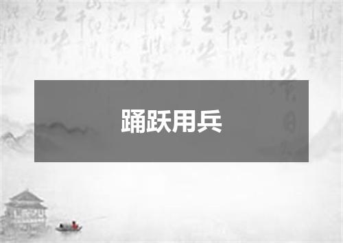 踊跃用兵