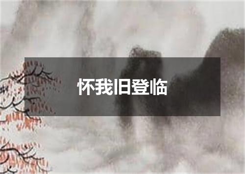 怀我旧登临