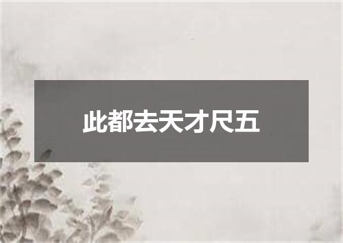 此都去天才尺五