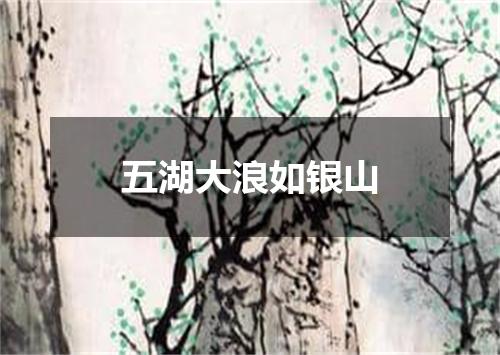 五湖大浪如银山