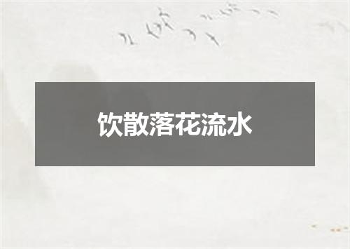 饮散落花流水