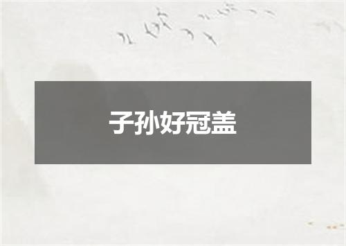 子孙好冠盖