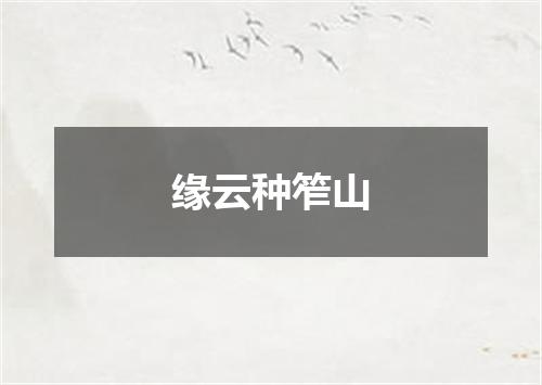 缘云种笮山