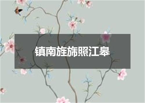 镇南旌旆照江皋
