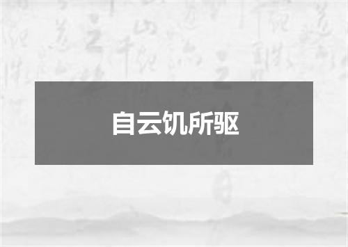 自云饥所驱
