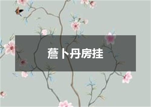 薝卜丹房挂