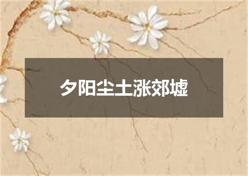 夕阳尘土涨郊墟