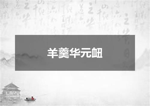 羊羹华元衄