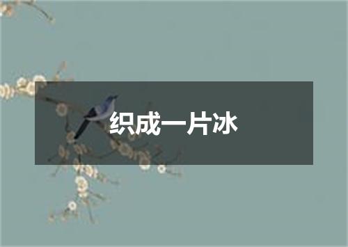 织成一片冰