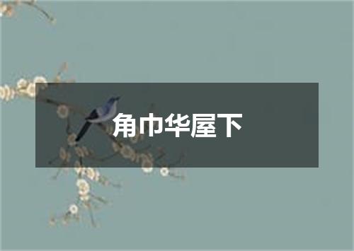 角巾华屋下