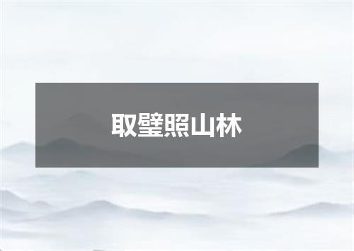 取璧照山林