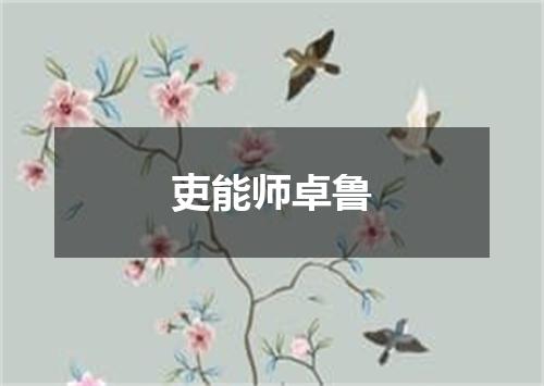 吏能师卓鲁