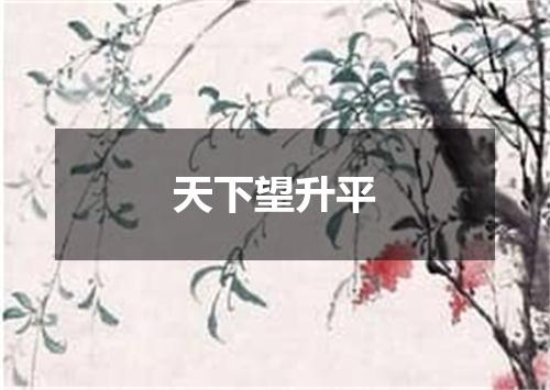 天下望升平