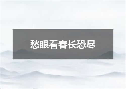 愁眼看春长恐尽