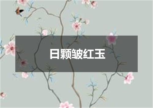 日颗皱红玉