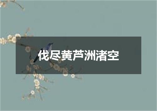伐尽黄芦洲渚空