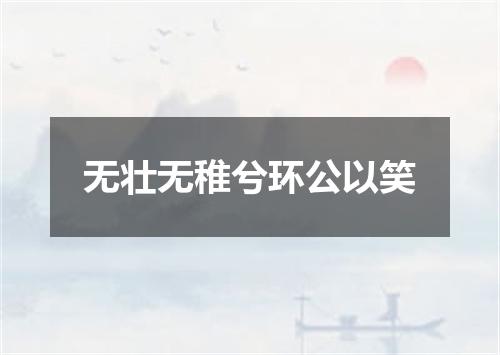 无壮无稚兮环公以笑