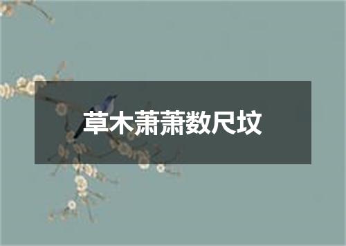 草木萧萧数尺坟